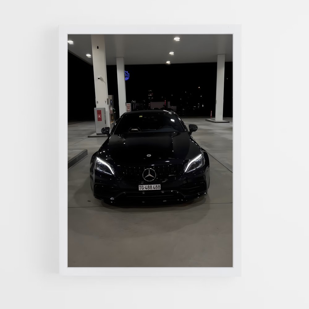Poster AMG Noir Élite – affiche Mercedes (vue 3)